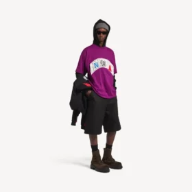Men’s balenciaga | nba collaboration oversized t-shirt in violet