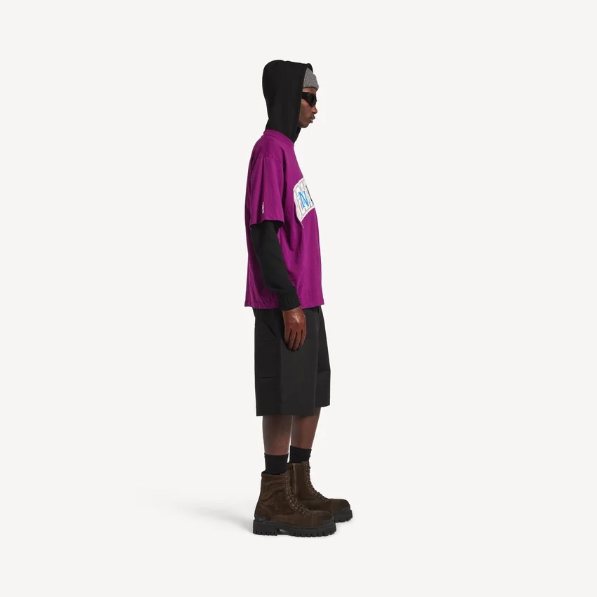 Men’s balenciaga | nba collaboration oversized t-shirt in violet Men’s balenciaga | nba collaboration oversized t-shirt in violet