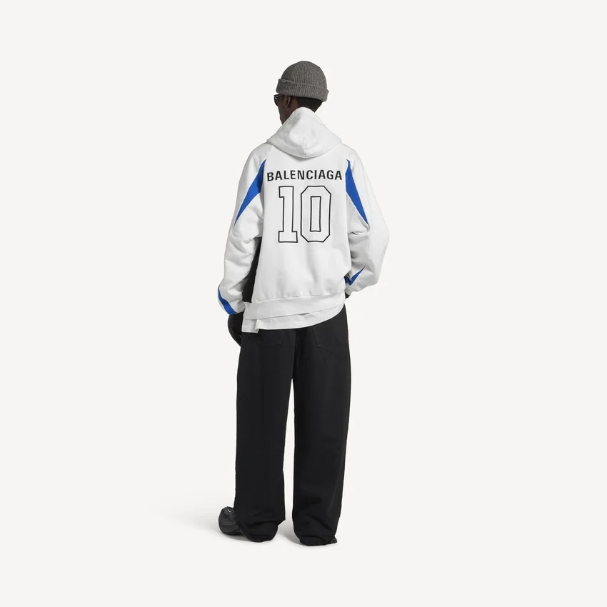 Men’s balenciaga | nba collaboration oversized zip-up hoodie in white/multicolor Men’s balenciaga | nba collaboration oversized zip-up hoodie in white/multicolor