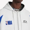 Men’s balenciaga | nba collaboration oversized zip-up hoodie in white/multicolor Men’s balenciaga | nba collaboration oversized zip-up hoodie in white/multicolor