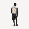 Men’s balenciaga | nba collaboration varsity jacket in ivory Men’s balenciaga | nba collaboration varsity jacket in ivory