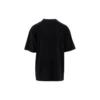 Men”s Balenciaga Oversize Logo Printing Retro Shoulder Drop Short Sleeve Black 620969TIVA11000