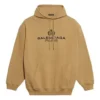 Men”s Balenciaga Paris Laurel Fleece Printing Khaki 570811TIV259605