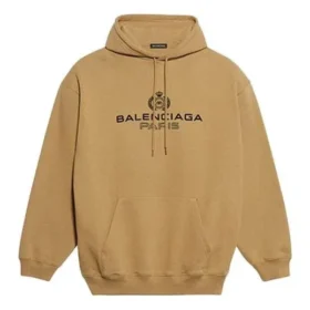 Men”s Balenciaga Paris Laurel Fleece Printing Khaki 570811TIV259605 Men”s Balenciaga Paris Laurel Fleece Printing Khaki 570811TIV259605
