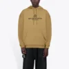 Men”s Balenciaga Paris Laurel Fleece Printing Khaki 570811TIV259605