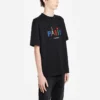 Men”s Balenciaga Paris Love Regular T-Shirt Printing Short Sleeve Black 594579TGV431000