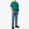 Men”s Balenciaga Paris Love Regular T-Shirt Printing Short Sleeve Green 594579TGV433640
