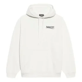 Men”s Balenciaga Political Campaign Alphabet Pattern Embroidered White 600583TKVI99084 Men”s Balenciaga Political Campaign Alphabet Pattern Embroidered White 600583TKVI99084