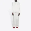 Men”s Balenciaga Political Campaign Alphabet Pattern Embroidered White 600583TKVI99084