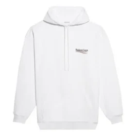Men”s Balenciaga Political Campaign Logo White 600583TIV539040 Men”s Balenciaga Political Campaign Logo White 600583TIV539040