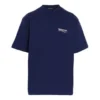 Men”s Balenciaga Political Campaign Printing Large Version Short Sleeve Navy Blue 641675TIV521195
