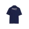 Men”s Balenciaga Political Campaign Printing Large Version Short Sleeve Navy Blue 641675TIV521195