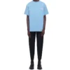 Men”s Balenciaga Political Campaign Printing Version Round Neck Short Sleeve Blue 570803TBV425840