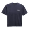 Men”s Balenciaga Political Campaign Printing Version Short Sleeve Navy Blue 570803TAV444128