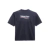 Men”s Balenciaga Political Campaign Printing Version Short Sleeve Navy Blue 570803TAV444128
