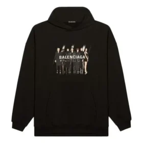 Men”s Balenciaga Portrait Logo Printing Black 620973TIVA21000 Men”s Balenciaga Portrait Logo Printing Black 620973TIVA21000