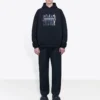 Men”s Balenciaga Portrait Logo Printing Black 620973TIVA21000