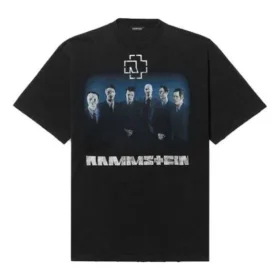 Men”s Balenciaga Rammstein Germany Band Crossover Short Sleeve Black 651795TLV511000 Men”s Balenciaga Rammstein Germany Band Crossover Short Sleeve Black 651795TLV511000