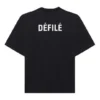 Men”s Balenciaga Retro Sports Logo Short Sleeve Black 641614TJVL41000