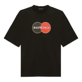 Men”s Balenciaga Retro Uniform Loose Design Short Sleeve Black 620969TIV791000 Men”s Balenciaga Retro Uniform Loose Design Short Sleeve Black 620969TIV791000