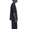 Men”s Balenciaga Retro Uniform Loose Design Short Sleeve Black 620969TIV791000