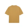 Men”s Balenciaga Round Neck Alphabet Printing Short Sleeve Khaki 620969TIV509605