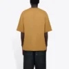 Men”s Balenciaga Round Neck Alphabet Printing Short Sleeve Khaki 620969TIV509605