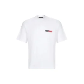 Men”s Balenciaga Round Neck Short Sleeve White 612966TIVD19000 Men”s Balenciaga Round Neck Short Sleeve White 612966TIVD19000
