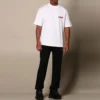 Men”s Balenciaga Round Neck Short Sleeve White 612966TIVD19000