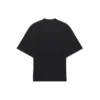 Men”s Balenciaga Running Pattern Printing Logo Loose Short Sleeve Black 641614TJVK61070
