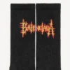 Men’s balenciaga sacra cœur socks in black/yellow