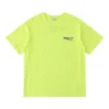 Men”s Balenciaga Small Logo Round Neck Short Sleeve Yellow 620967TJVF77110