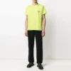 Men”s Balenciaga Small Logo Round Neck Short Sleeve Yellow 620967TJVF77110