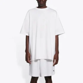 Men”s Balenciaga Smiling Face Short Sleeve White 651795TKV769140 Men”s Balenciaga Smiling Face Short Sleeve White 651795TKV769140