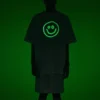 Men”s Balenciaga Smiling Face Short Sleeve White 651795TKV769140