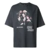 Men”s Balenciaga Speed Hunter Series Printing Logo Retro Loose Short Sleeve Black 541877TCV381055
