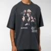 Men”s Balenciaga Speed Hunter Series Printing Logo Retro Loose Short Sleeve Black 541877TCV381055
