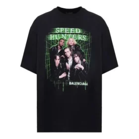 Men”s Balenciaga Speedhunters Band Short Sleeve Black 556133TCV381000 Men”s Balenciaga Speedhunters Band Short Sleeve Black 556133TCV381000