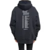 Men”s Balenciaga Speedhunters Boysband Printing hooded Long Sleeves Navy Blue 541873TCV371055