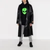 Men”s Balenciaga SS21 Alien Logo Printing Thicken Printing Classic Black 641679TJV959113