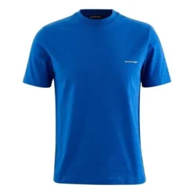 Men”s Balenciaga SS21 Alphabet Small Logo Short Sleeve Blue 556151TBV438077 Men”s Balenciaga SS21 Alphabet Small Logo Short Sleeve Blue 556151TBV438077