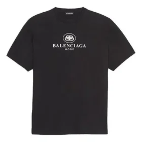 Men”s Balenciaga SS21 B Alphabet logo Pattern Short Sleeve Black 570803TFV761000 Men”s Balenciaga SS21 B Alphabet logo Pattern Short Sleeve Black 570803TFV761000