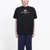 Men”s Balenciaga SS21 B Alphabet logo Pattern Short Sleeve Black 570803TFV761000