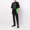 Men”s Balenciaga SS21 Casual Printing Large Short Sleeve Black 641614TJV801070