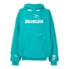 Men”s Balenciaga SS21 Classic Alphabet Printing Hole Sky Blue 659403TKVB64661