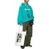 Men”s Balenciaga SS21 Classic Alphabet Printing Hole Sky Blue 659403TKVB64661