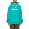 Men”s Balenciaga SS21 Classic Alphabet Printing Hole Sky Blue 659403TKVB64661