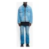 Men”s Balenciaga SS21 Classic Logo Denim Jacket Light Blue 657608TDW154307