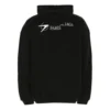 Men”s Balenciaga SS21 Cotton Large hooded Long Sleeves Black 620973TKV871070