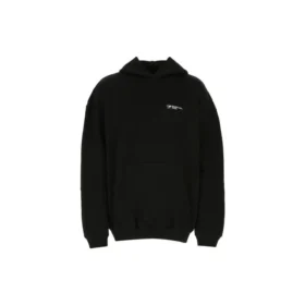 Men”s Balenciaga SS21 Cotton Large hooded Long Sleeves Black 620973TKV871070